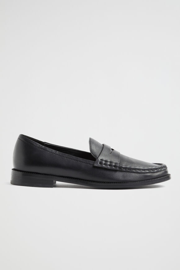 Kendall Leather Penny Loafer  True Black  hi-res