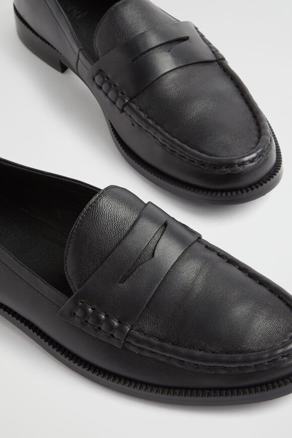Kendall Leather Penny Loafer  True Black  hi-res