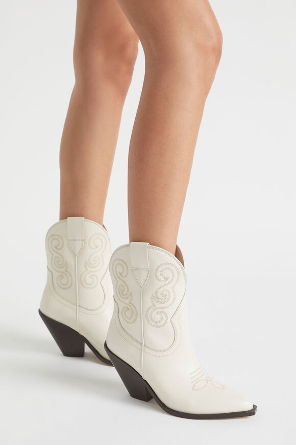 Eleanor Western Boot  Bone  hi-res