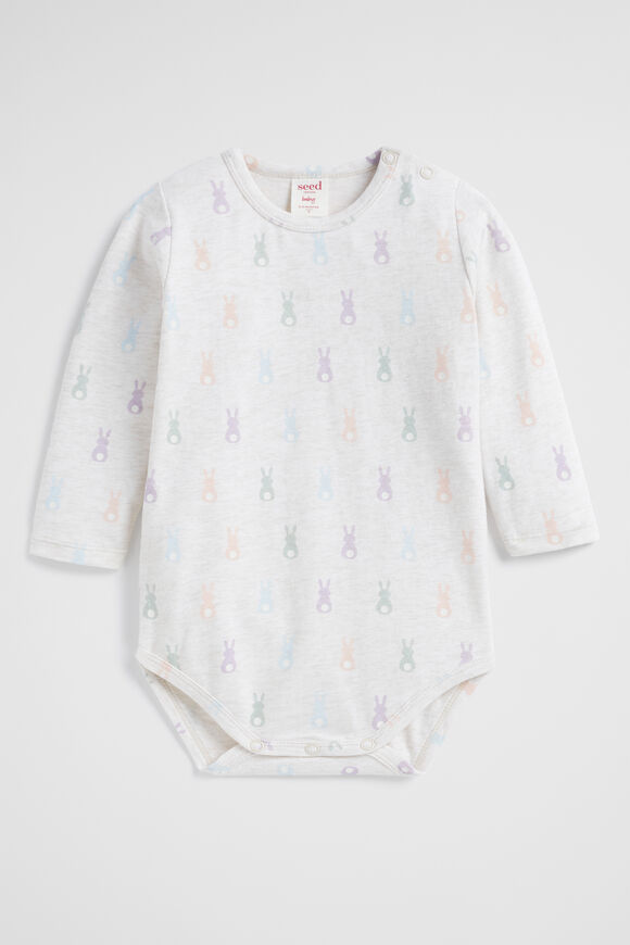 Bunny Tail Bodysuit  Snow Marle  hi-res