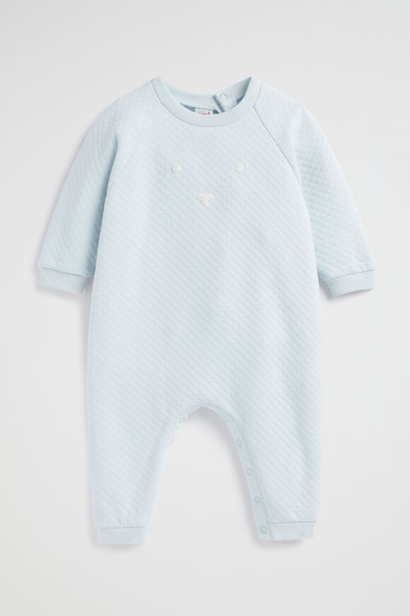 Quilted Bunny Jumpsuit  Ice Blue  hi-res