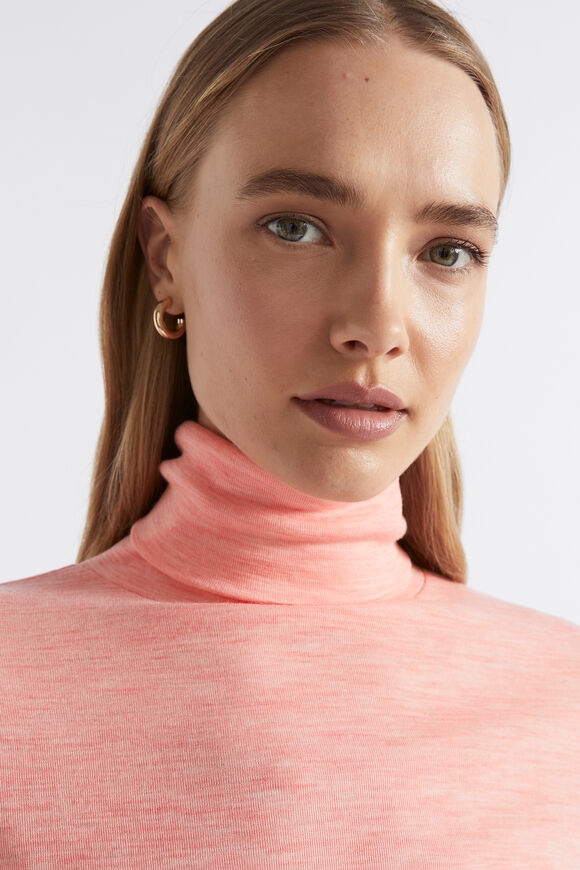 Babywool Roll Neck Top  Pale Peony Marle  hi-res