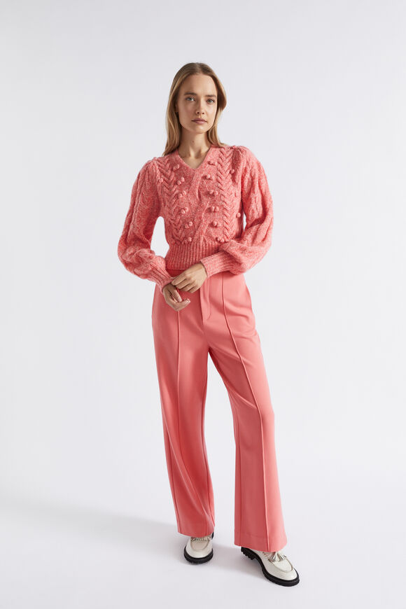 Pom Pom Braid Crop Knit  Primrose Marle  hi-res