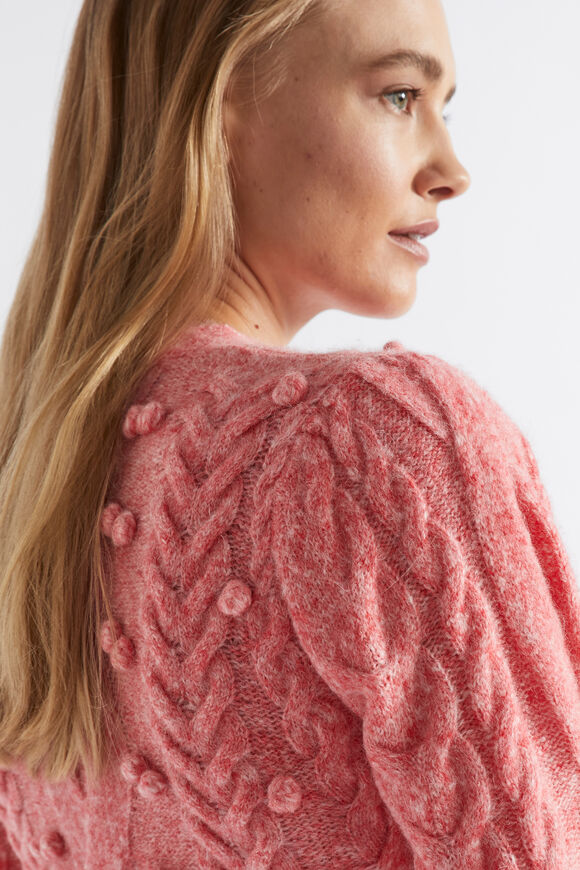 Pom Pom Braid Crop Knit  Primrose Marle  hi-res