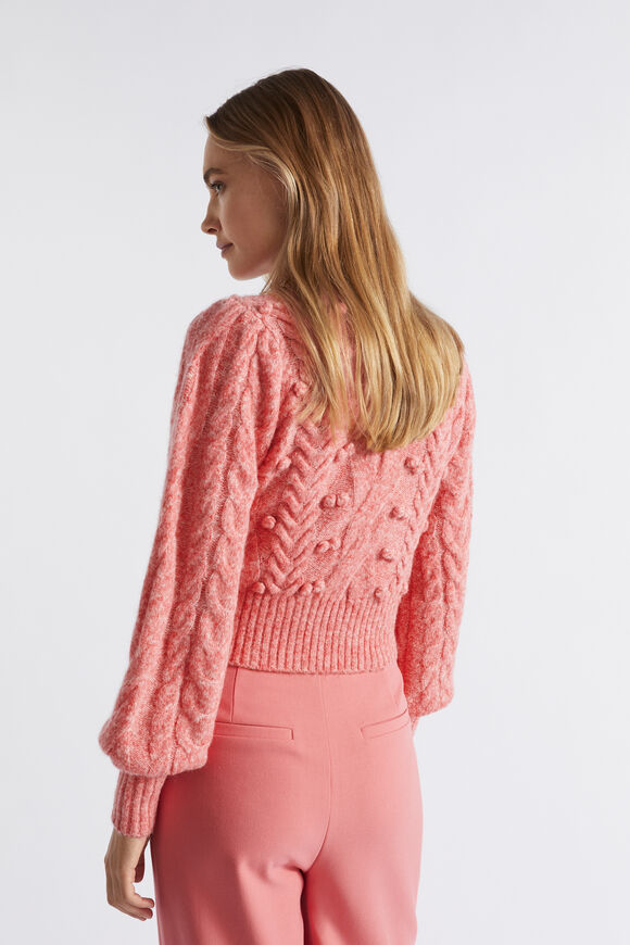 Pom Pom Braid Crop Knit  Primrose Marle  hi-res