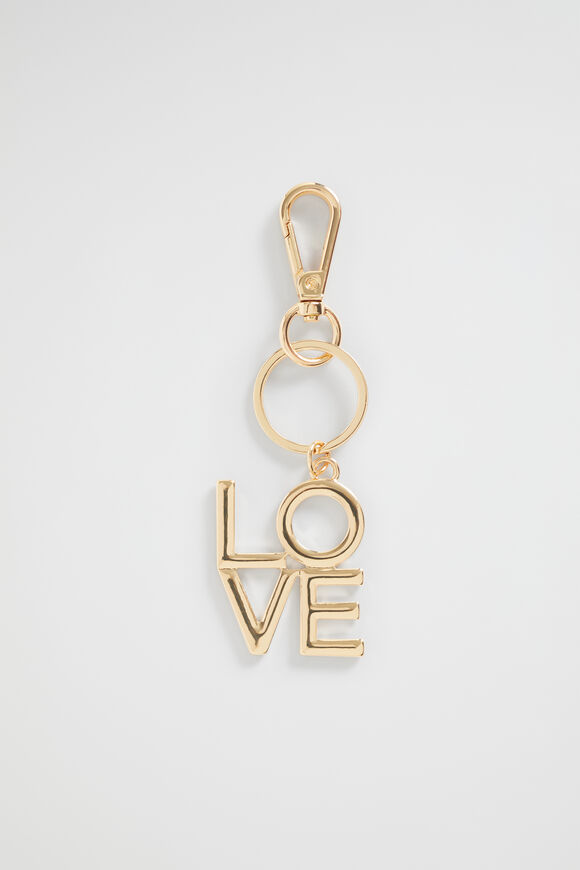 Love Keyring  Gold  hi-res