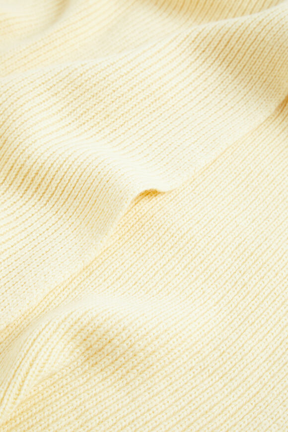 Rib Knit Scarf  Soft Butter  hi-res
