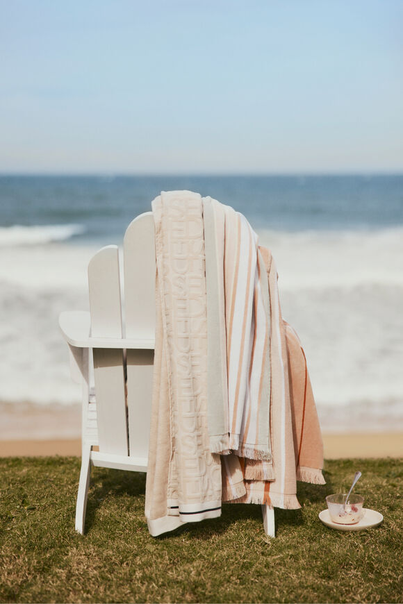 Seed Logo Beachtowel  Stone  hi-res