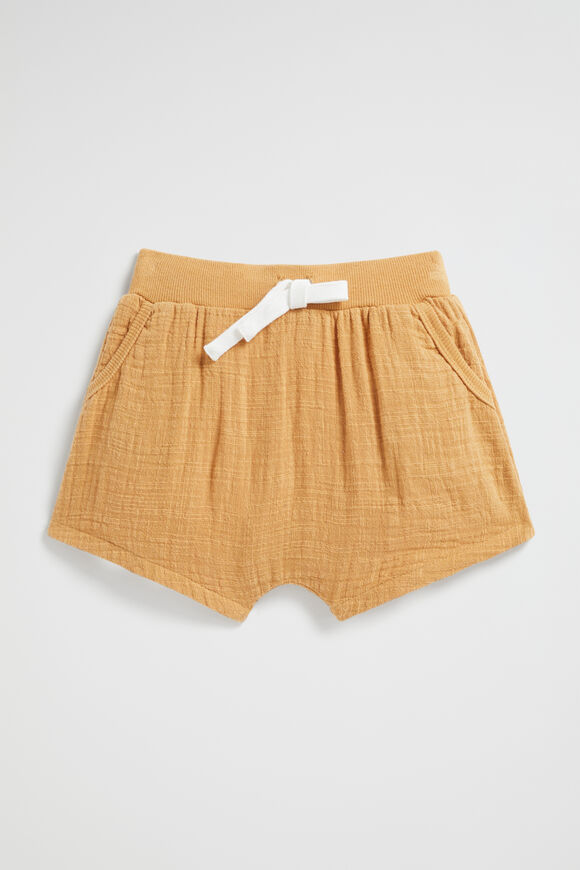 Cheesecloth Harem Short  Sandalwood  hi-res
