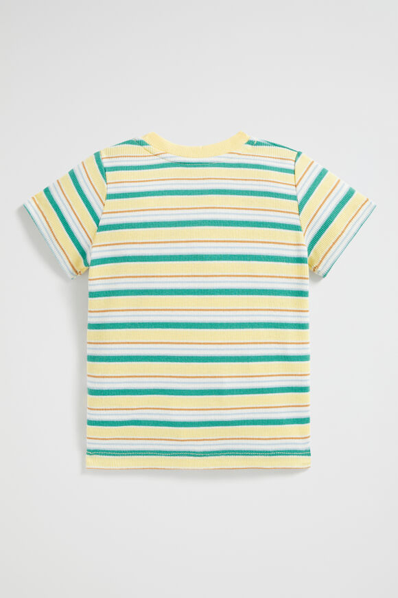 Core Henley Rib Tee  Lemon  hi-res