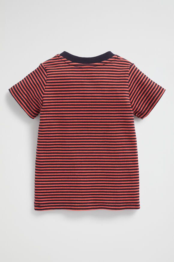 Core Henley Rib Tee  Watermelon  hi-res
