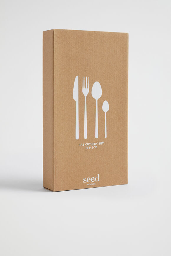 Rae 16 Piece Cutlery Set  Silver  hi-res