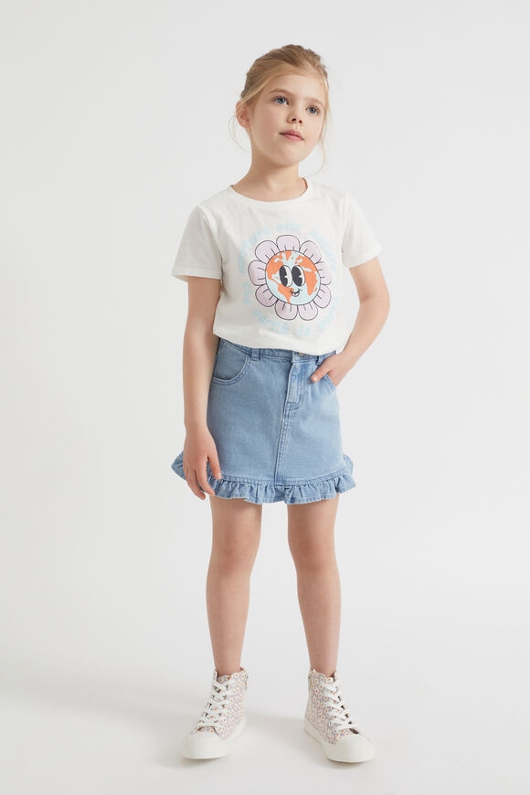 Denim Frill Skirt  Classic Wash  hi-res