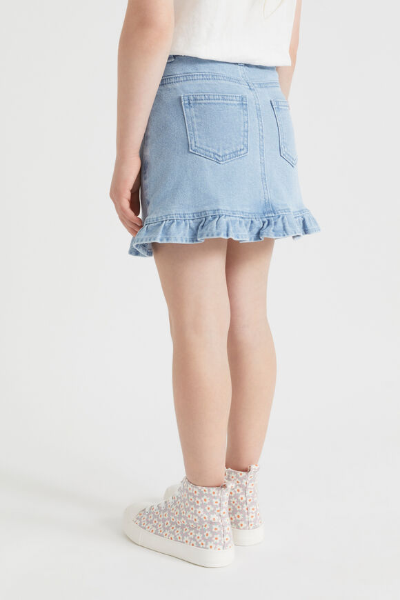 Denim Frill Skirt  Classic Wash  hi-res