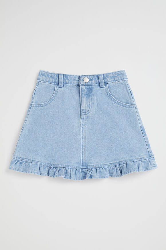 Denim Frill Skirt  Classic Wash  hi-res