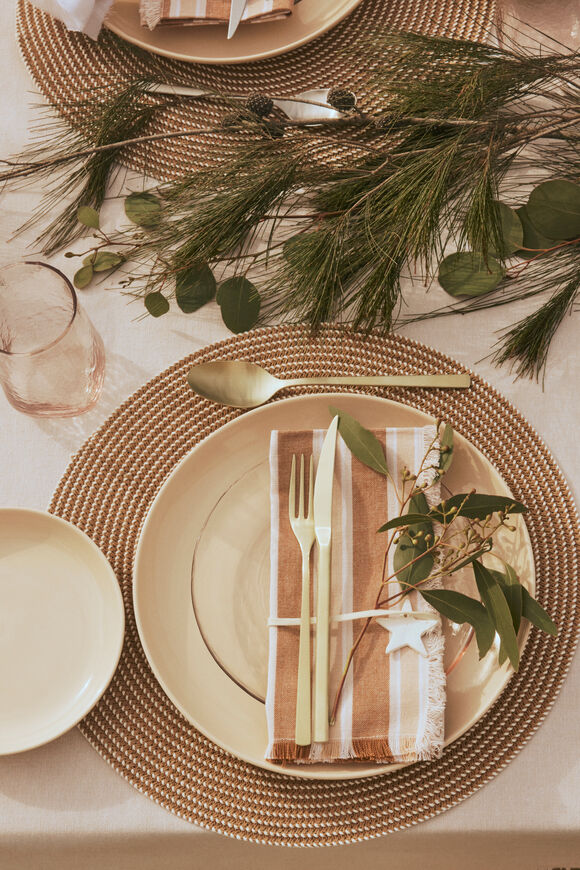 Round Placemat Set of 4  Terracotta  hi-res