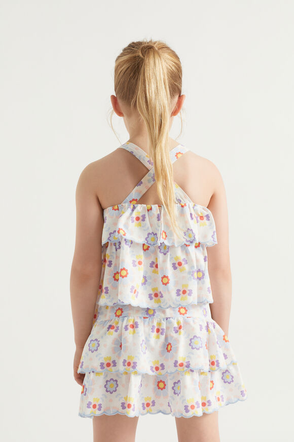 Scalloped Tier Skirt  Multi  hi-res