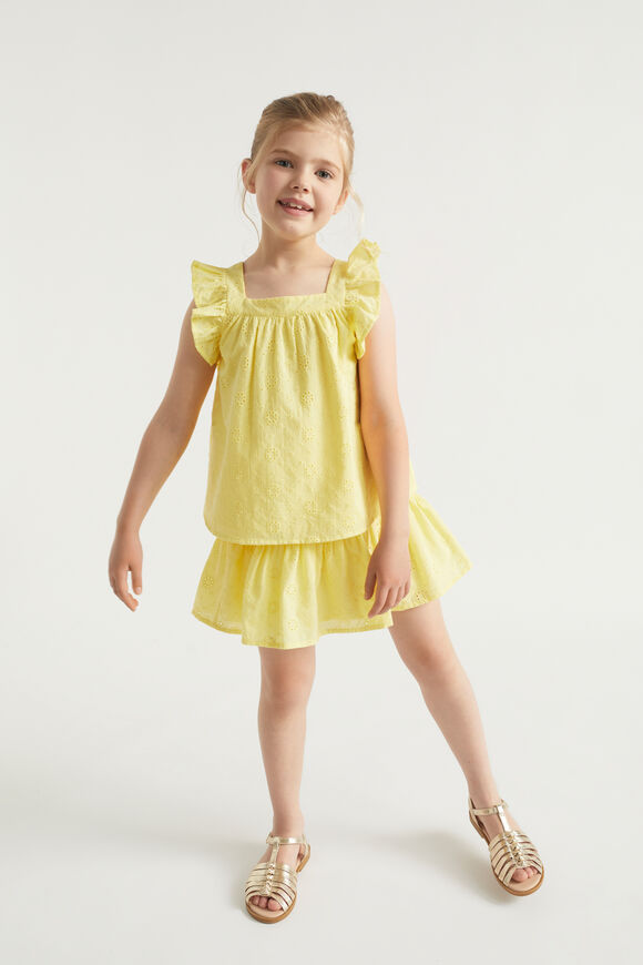 Floral Openwork Skirt  Sunshine  hi-res
