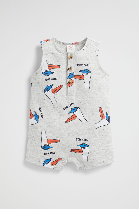 Seagull Romper  Cloudy Marle  hi-res