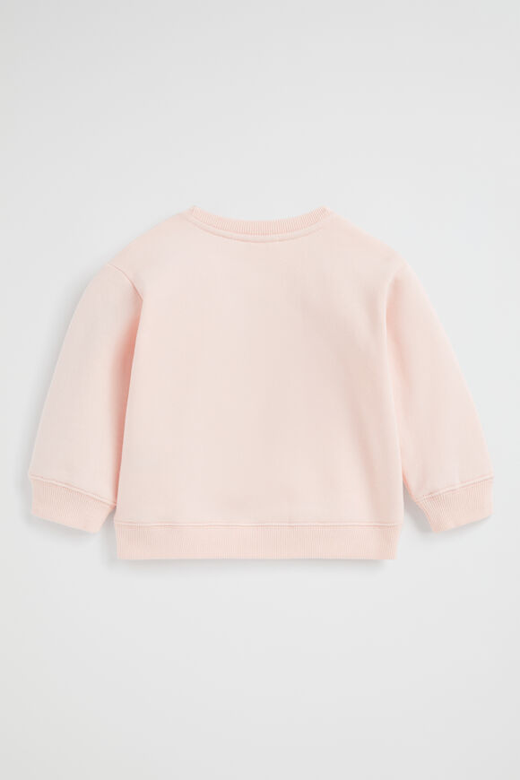 Embroidered Flower Sweat  Dusty Rose  hi-res