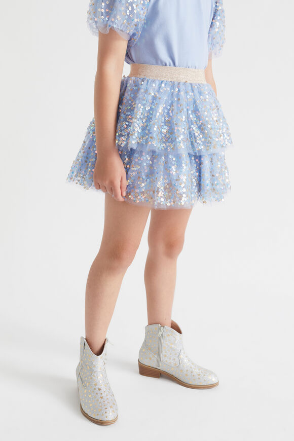 Layered Sequin Tutu  Powder Blue  hi-res