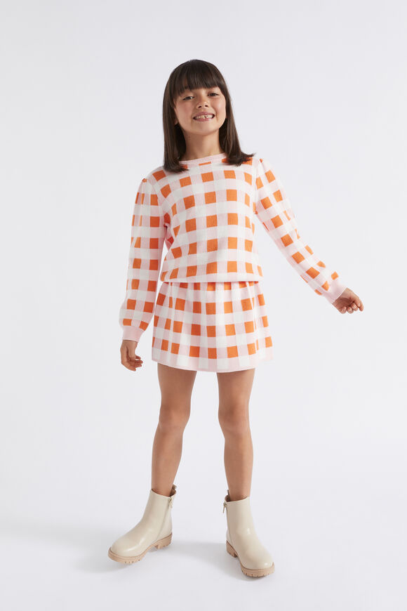 Gingham Skirt  Dusty Rose  hi-res