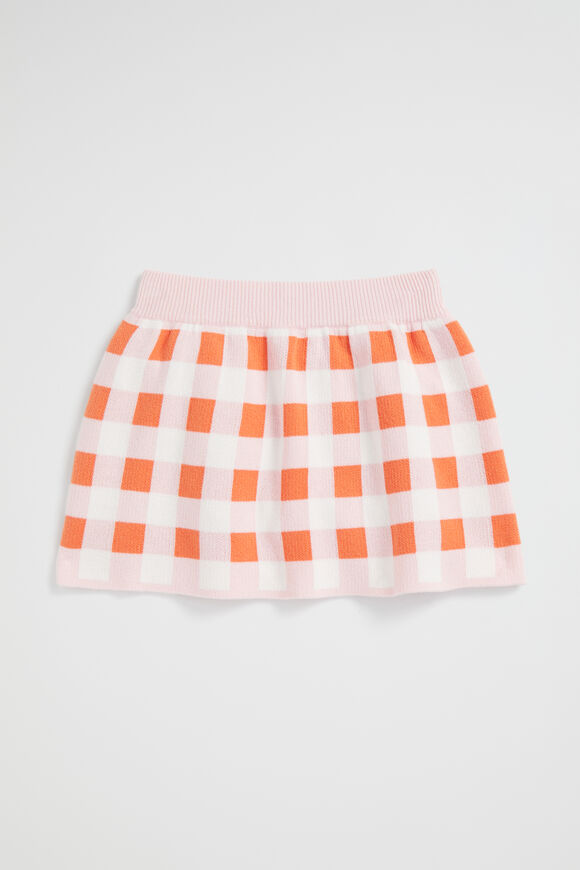 Gingham Skirt  Dusty Rose  hi-res