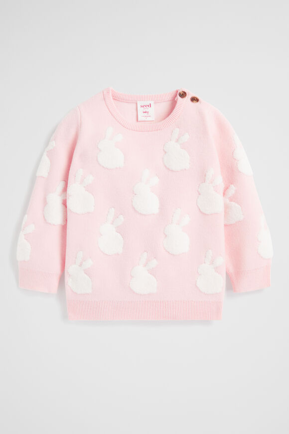 Chenille Bunny Sweat  Dusty Rose  hi-res