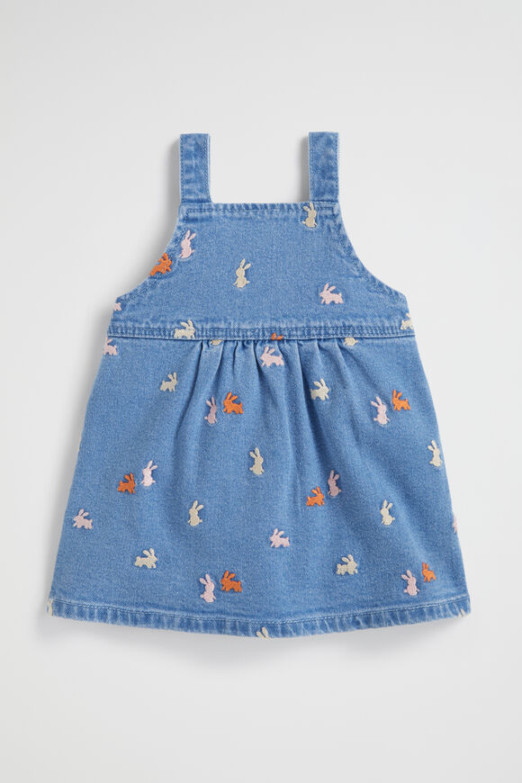 Bunny Denim Pinafore  Original Indigo  hi-res