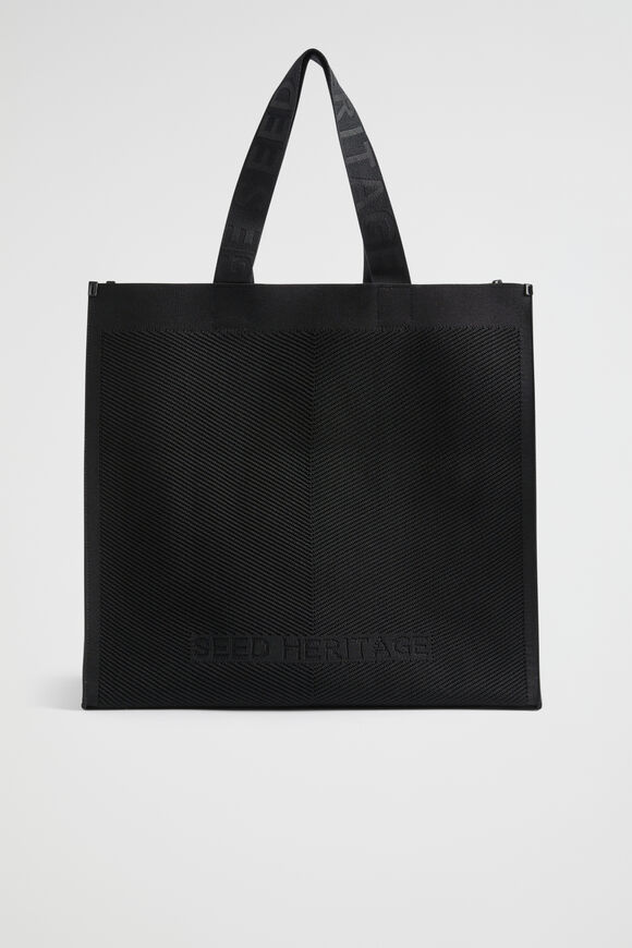 Knitted Tote  Black  hi-res