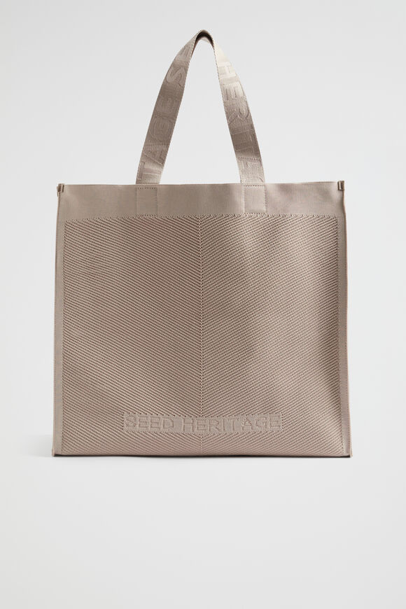 Knitted Tote  Light Storm  hi-res