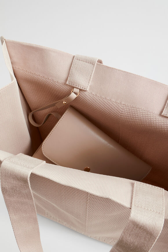 Knitted Tote  Light Storm  hi-res