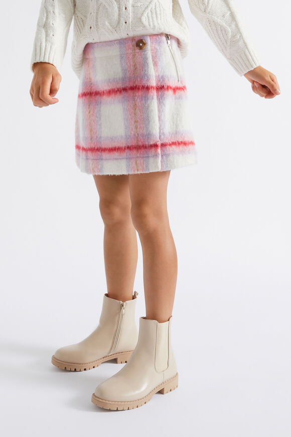 Brushed Wool Skirt  Camelia  hi-res