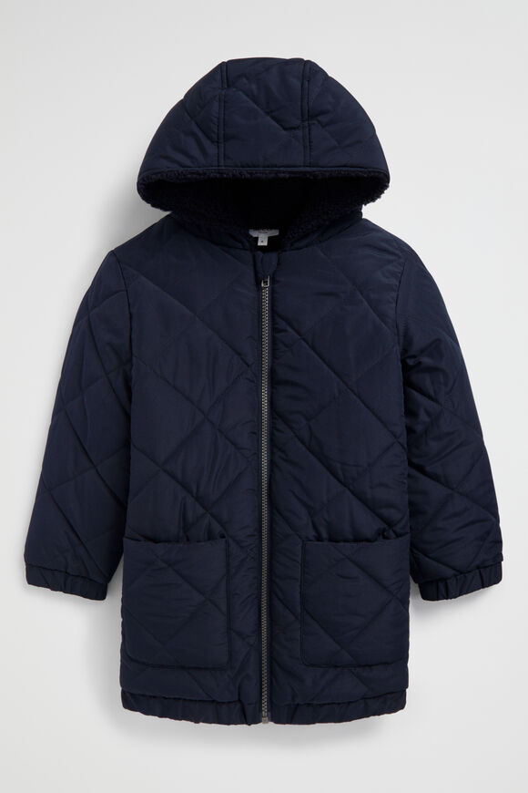 Quilted Anorak  Midnight Blue  hi-res
