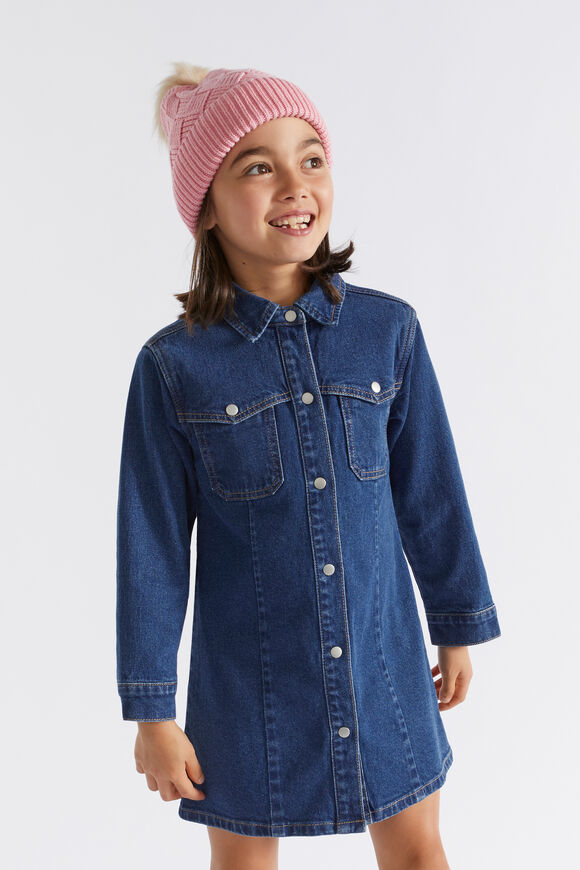 Twisted Cable Beanie  Camelia  hi-res