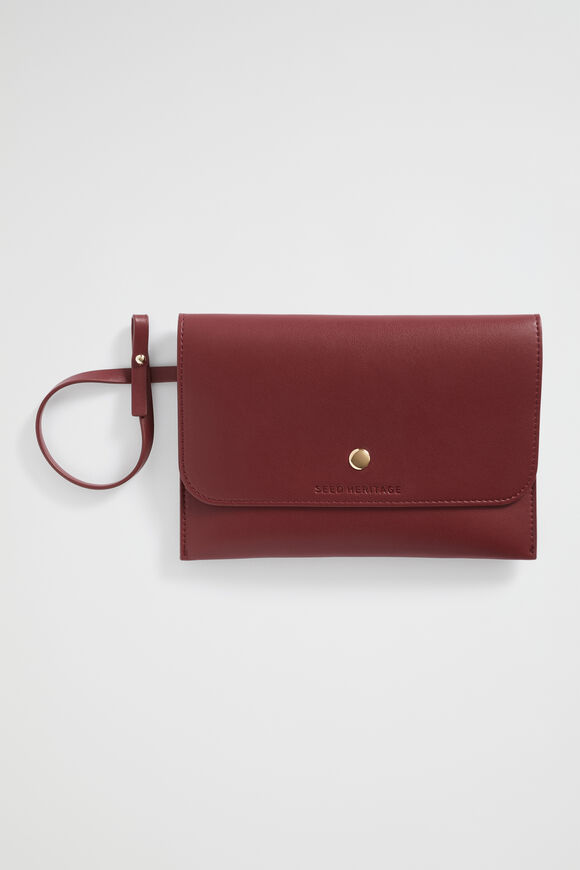 Knitted Logo Tote  Sangria  hi-res