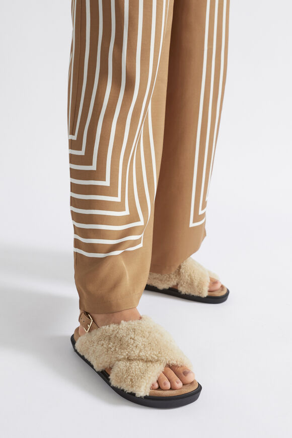 Maeve Shearling Slide  Cashew  hi-res