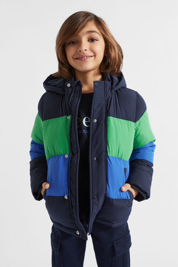 Colourblock Jacket  Midnight Blue  hi-res