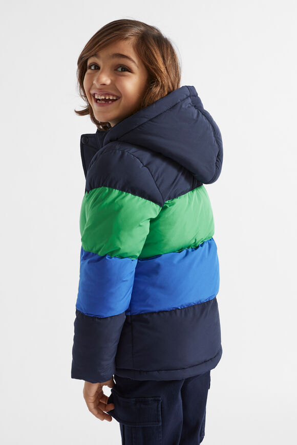 Colourblock Jacket  Midnight Blue  hi-res