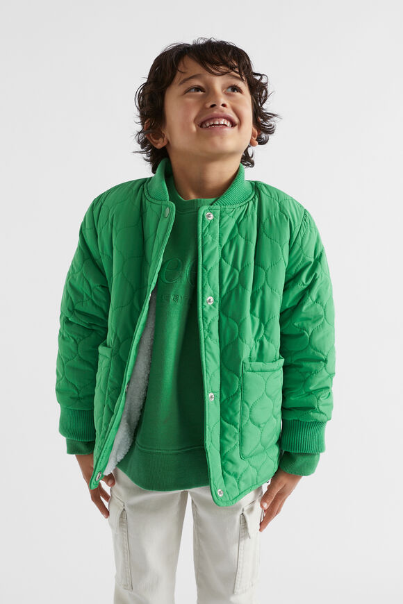 Quilted Bomber  Jade  hi-res