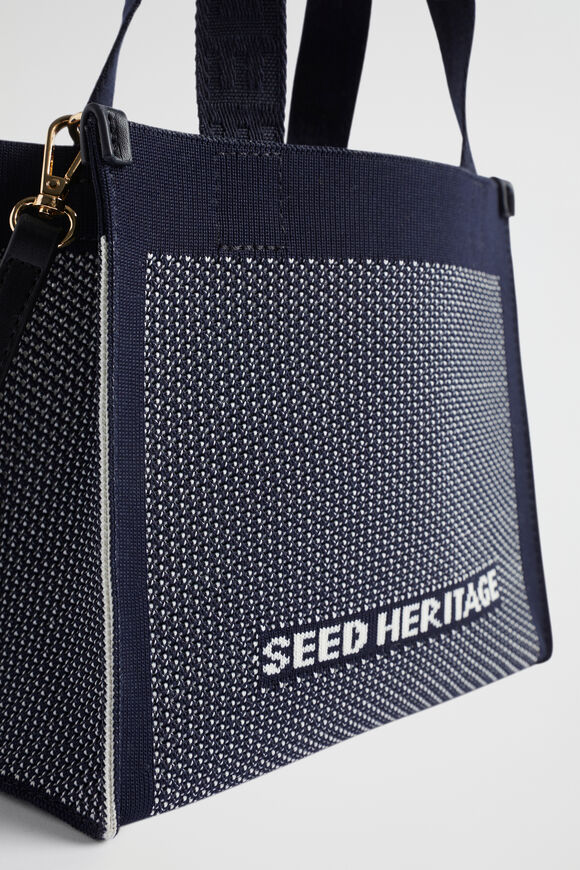 Knitted Micro Tote  Midnight Sky  hi-res