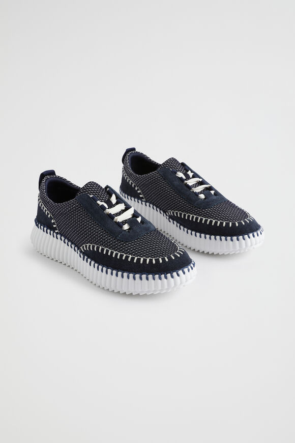 Brielle Knit Sneaker  Navy  hi-res