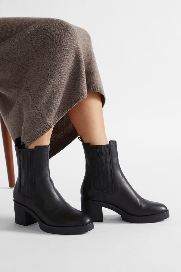 Julia Mid Heel Boot  Black  hi-res
