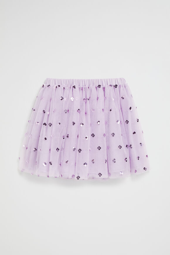 Sequin Bubble Hem Daisy Tutu  Orchid  hi-res