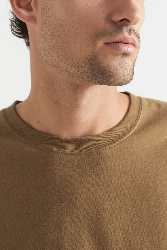 Mens Linen Tee  Tobacco  hi-res