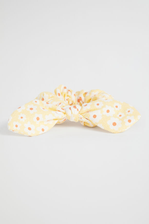 Floral Tie Bow Scrunchie  Multi  hi-res