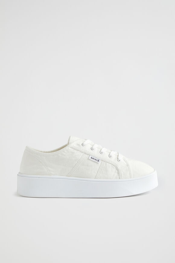 Billie Flatform Sneaker  White  hi-res