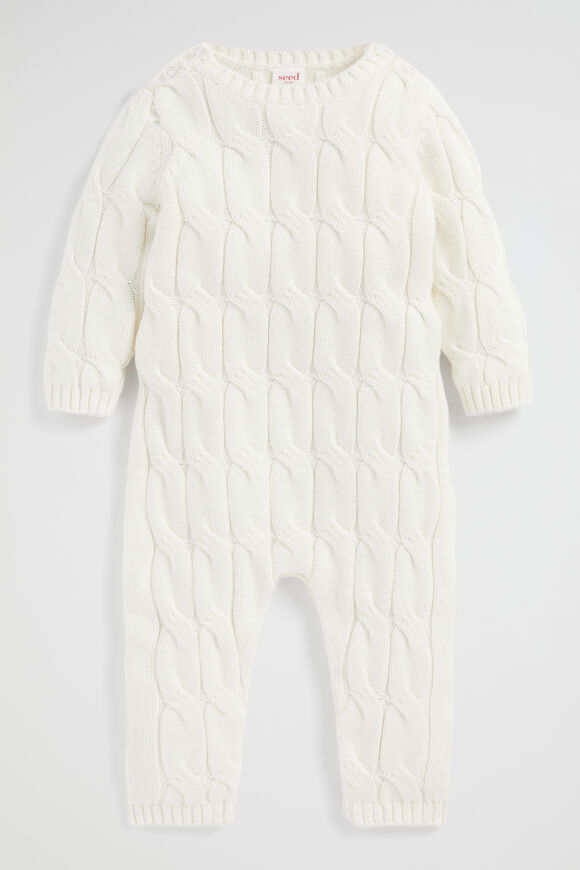 Core Cable Knitted Jumpsuit  Nb Canvas  hi-res
