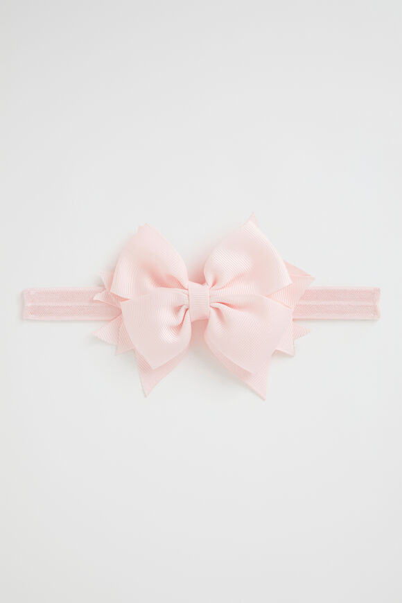 Grosgrain Bow Headband  Pink  hi-res