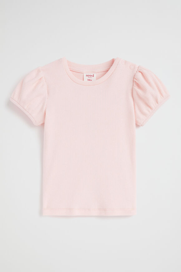 Core Summer Rib Tee  Dusty Rose  hi-res